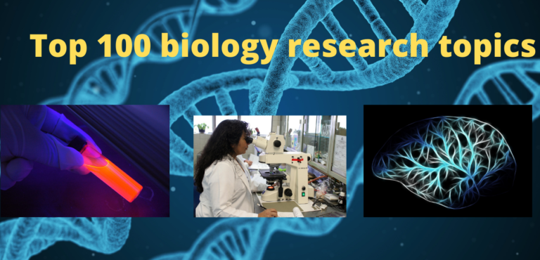 Top 100 Biology Research Topics