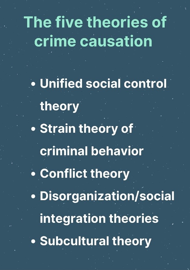 Major Theories of Crime Causation
