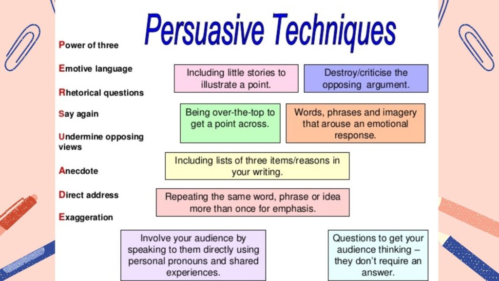 Persuasive techniques
