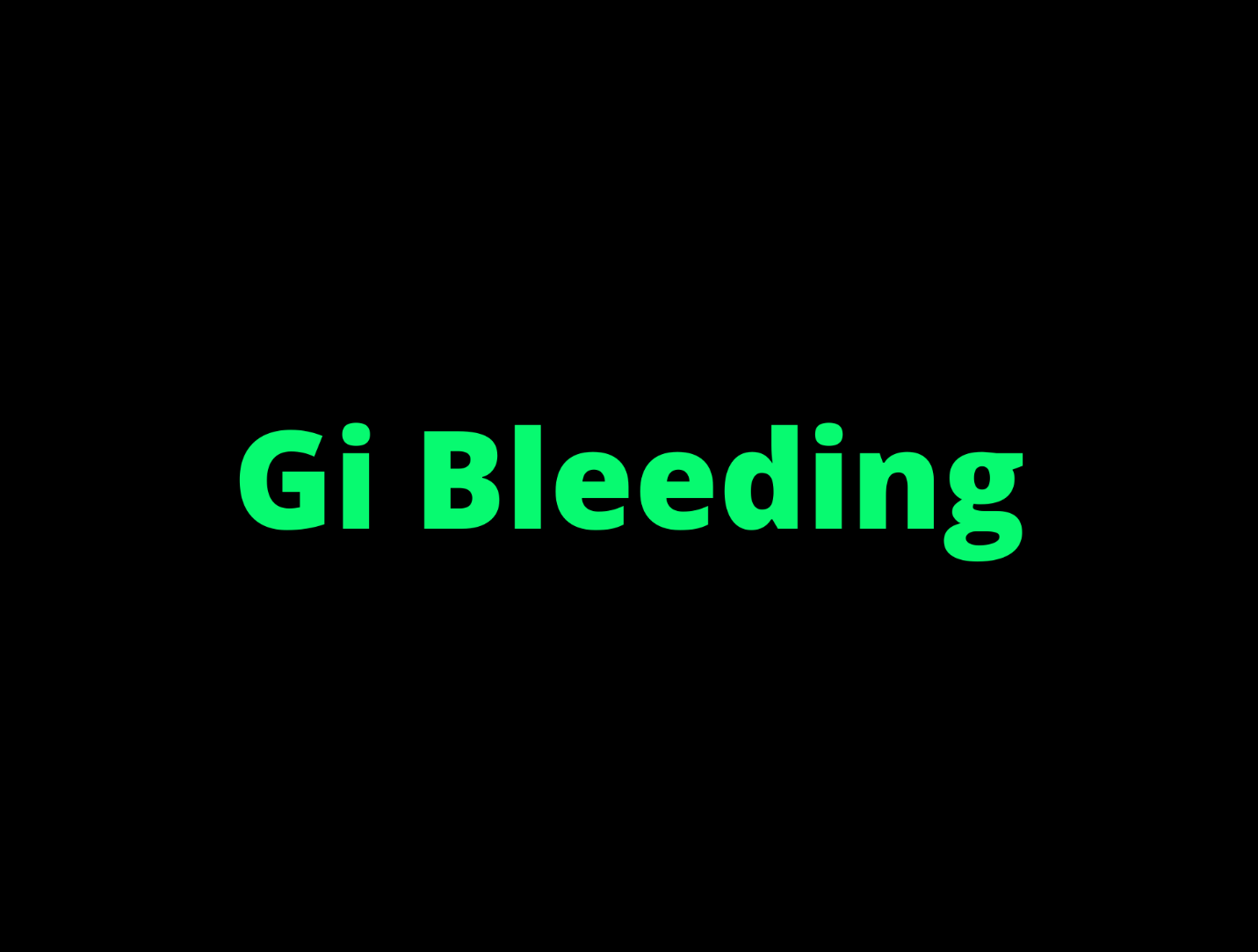 Gi Bleeding